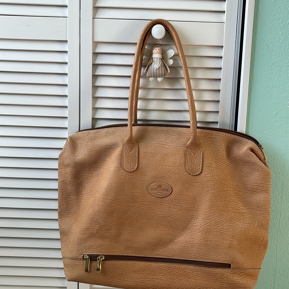 Tangaroa Terrida Italian Leather weekender bag